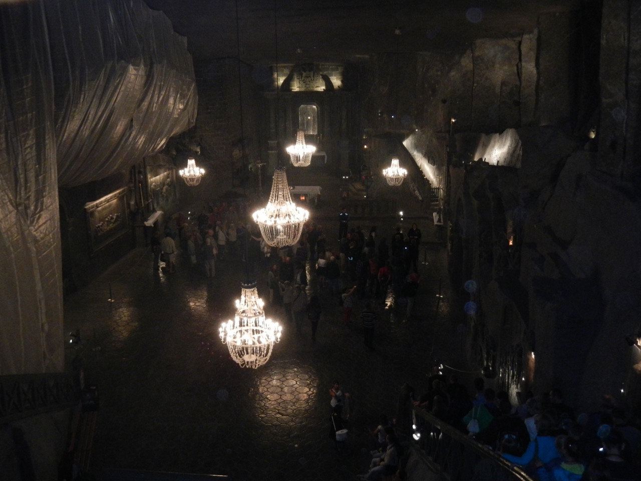 Vista geral da capela de Santa Kinga nas minas de Wieliczka
