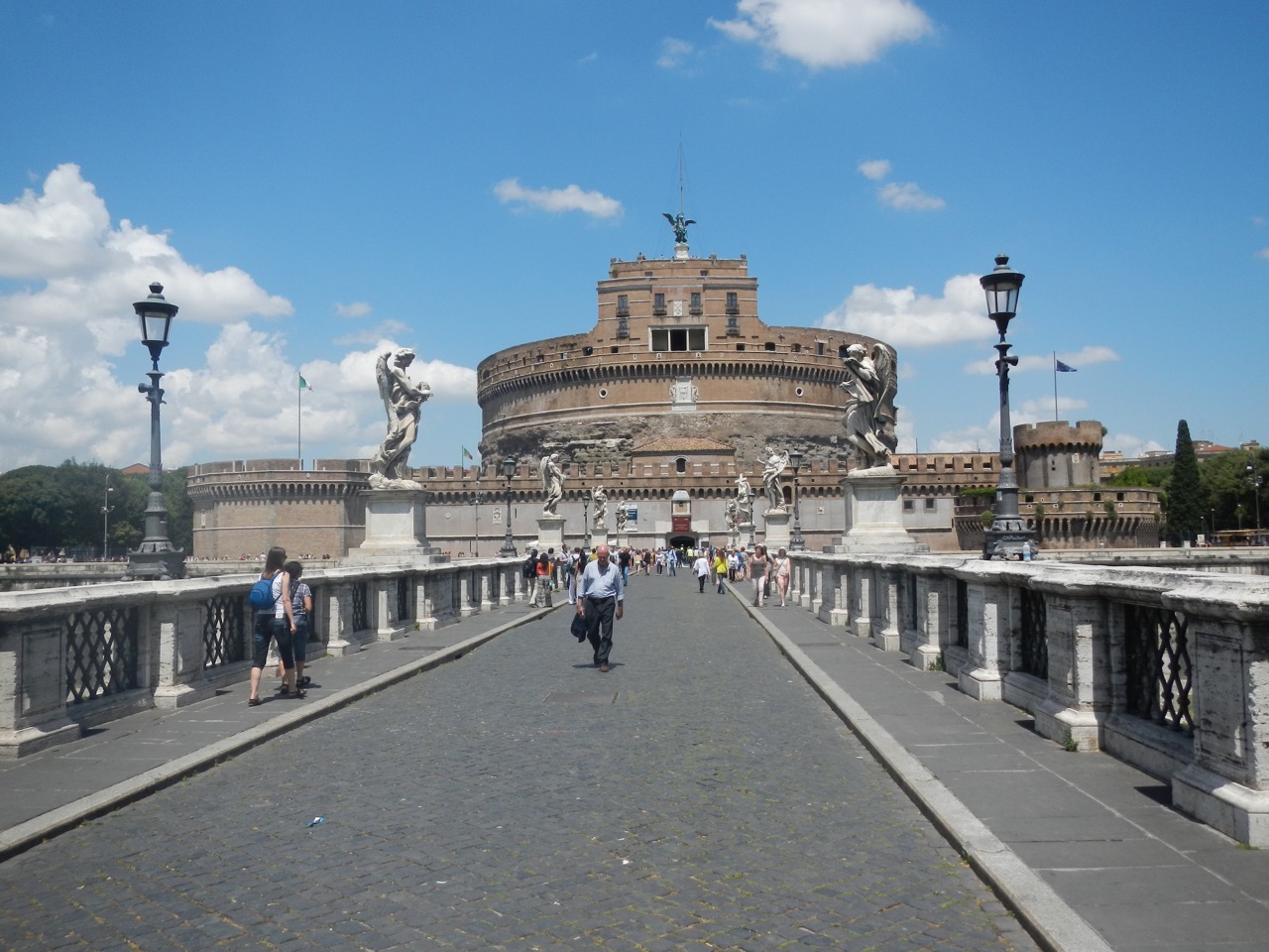 Castel Sant’Angelo visto a partir da ponte